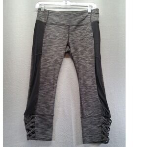Athleta Women Leggings Black/ Gray Yoga Workout Pants Size‎ S